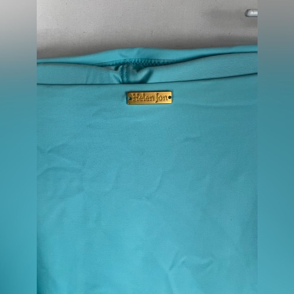 NWT Helen Jon Belted bandeau one-piece | sky blue - Picture 9 of 11